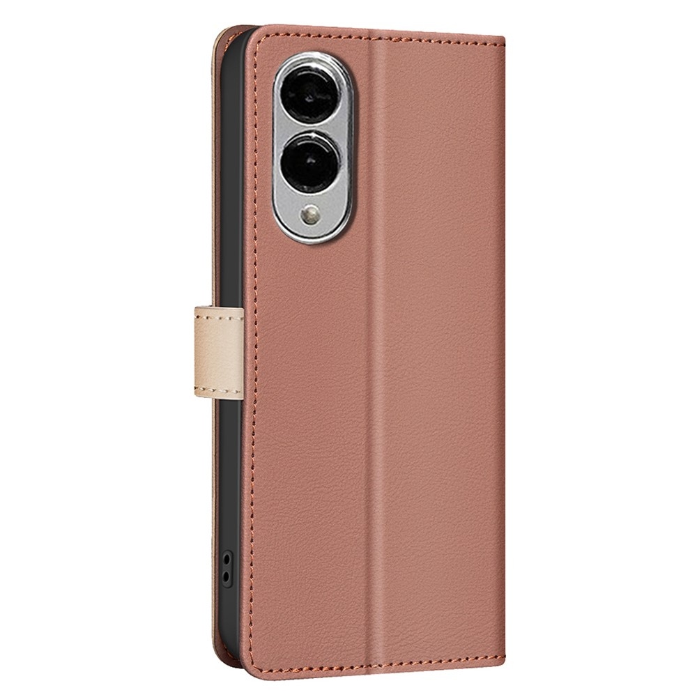 BNF DUO knížkové pouzdro na Samsung Galaxy S25 Edge - hnědé