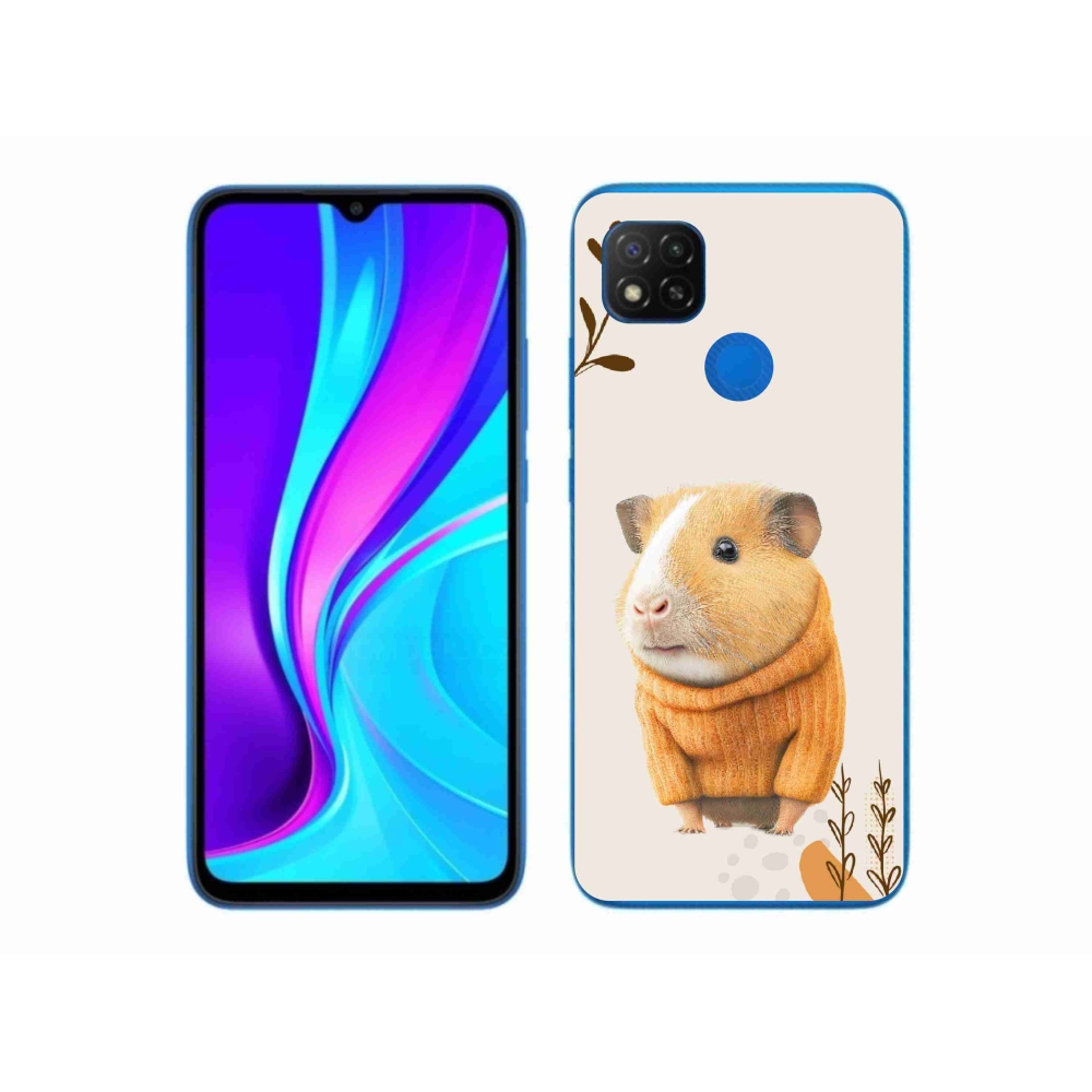 Gelový kryt mmCase na Xiaomi Redmi 9C - morče ve svetru