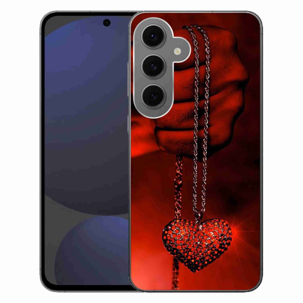 Gelový kryt mmCase na Samsung Galaxy S24 FE - náhrdelník