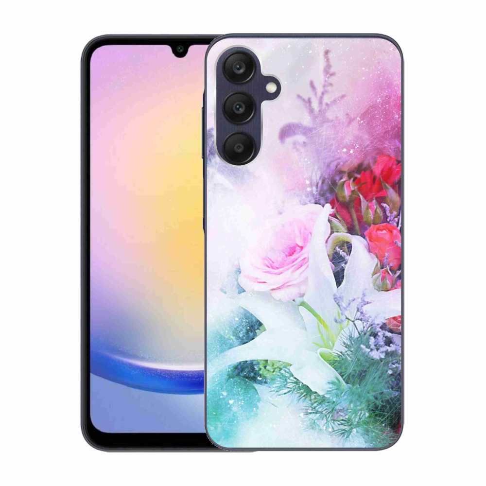 Gelový kryt mmCase na Samsung Galaxy A25 5G - květiny 4