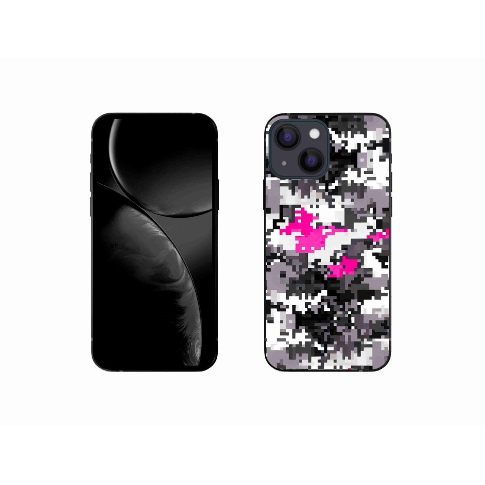 Gelový kryt mmCase na iPhone 13 mini 5.4 - maskáčový vzor 4