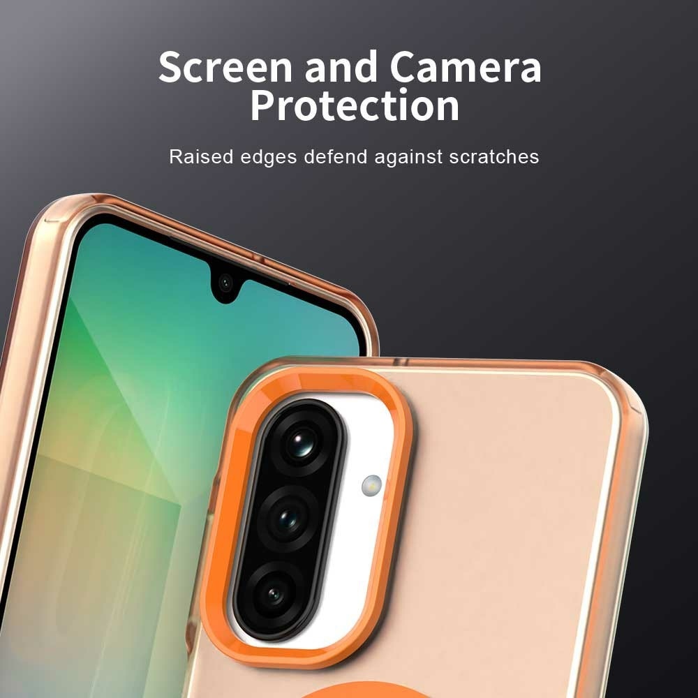 Candy gelový obal s MagSafe na Samsung Galaxy A26 5G - oranžový