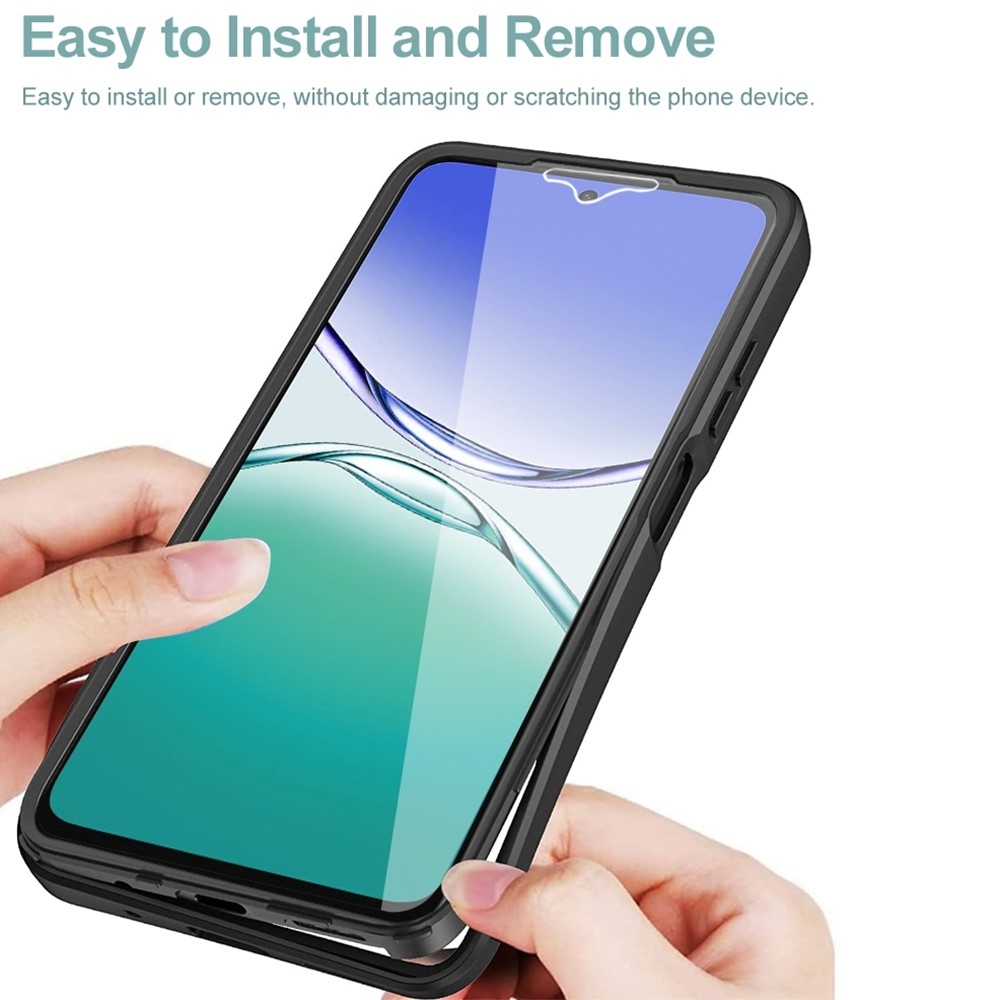 Acryl gelový obal s rámečkem pro ochranou displeje na Samsung Galaxy A16 4G/5G/A17 5G - černý