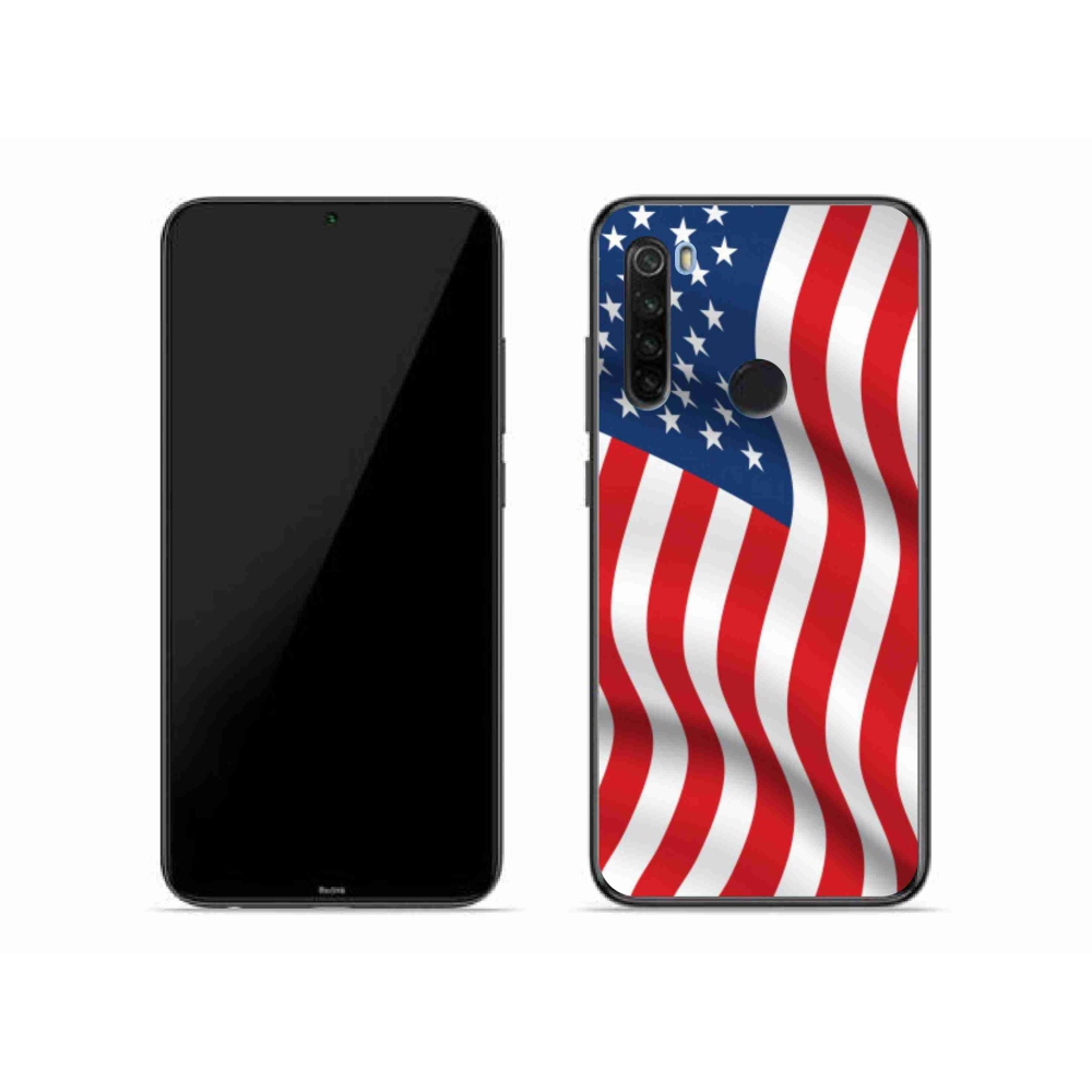 Gelový kryt mmCase na mobil Xiaomi Redmi Note 8T - USA vlajka