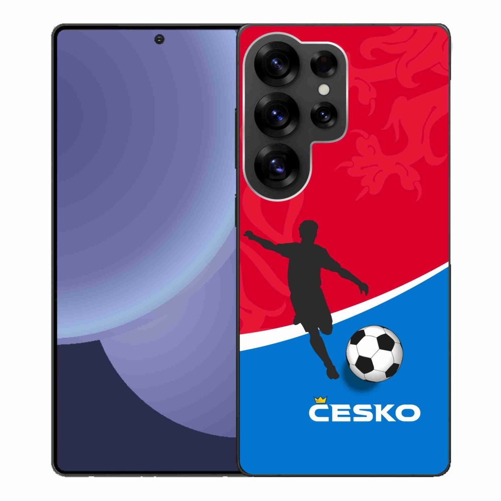 Gelový kryt mmCase na Samsung Galaxy S25 Ultra - fotbal Česko