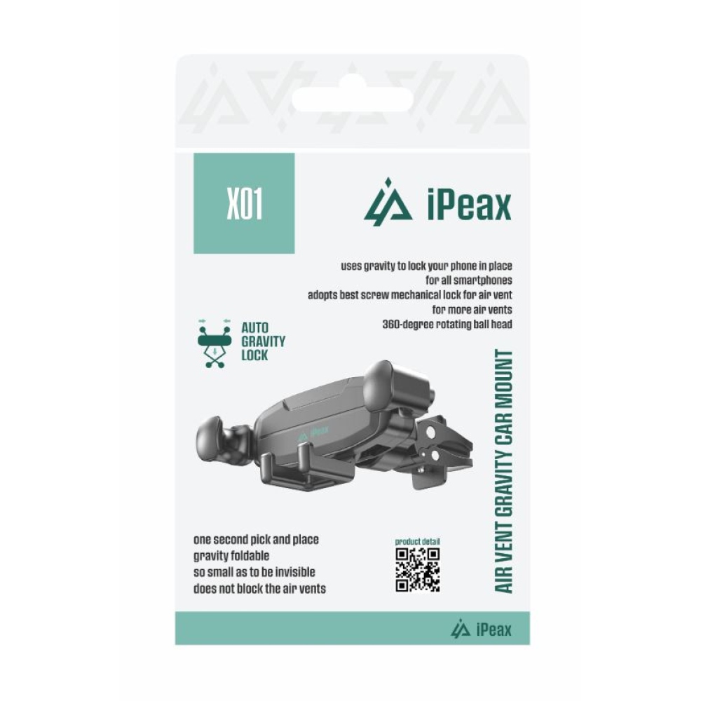 iPEAX Držák do auta X01 - černý