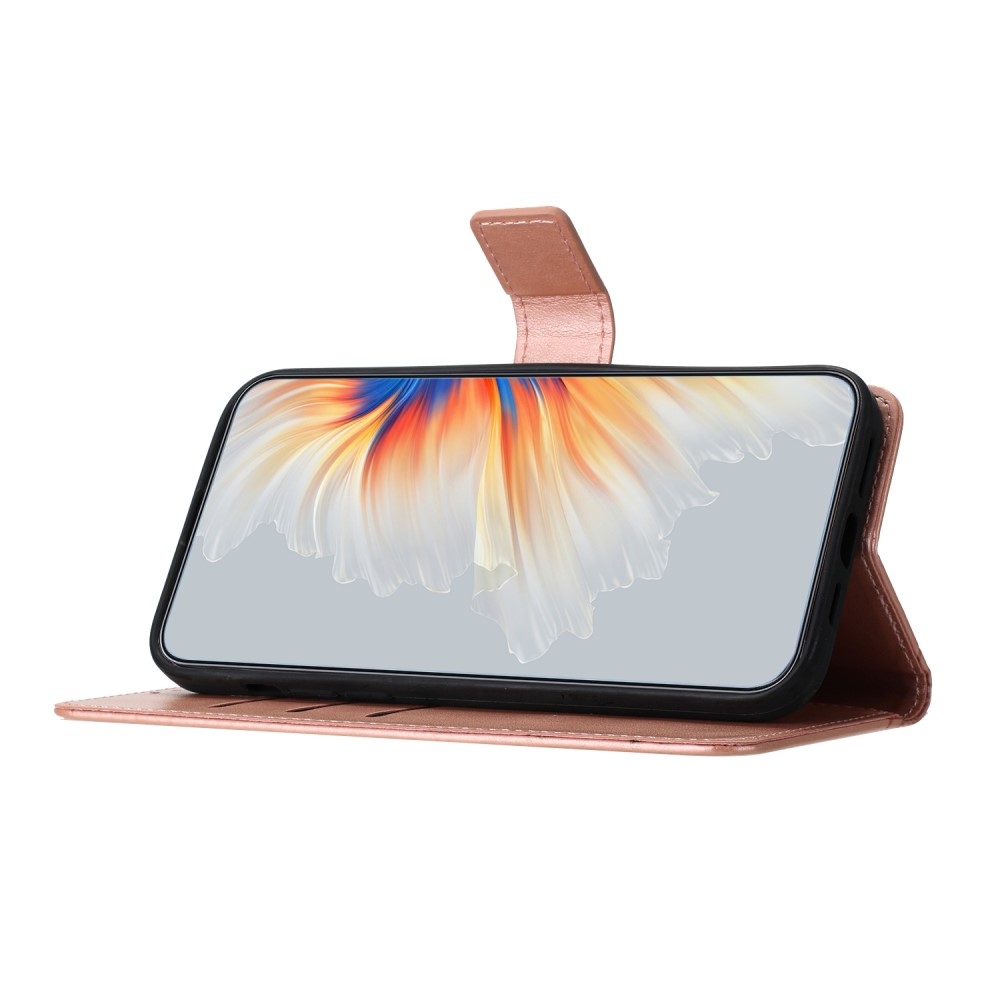 Mandala knížkové pouzdro na Xiaomi Redmi 13C 5G - růžovozlaté