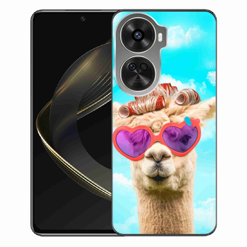Gelový kryt mmCase na Huawei Nova 12 SE - lama s brýlemi