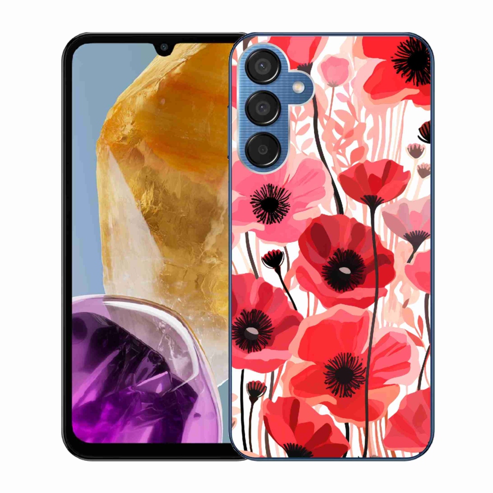 Gelový kryt mmCase na Samsung Galaxy M15 5G - vlčí mák 1
