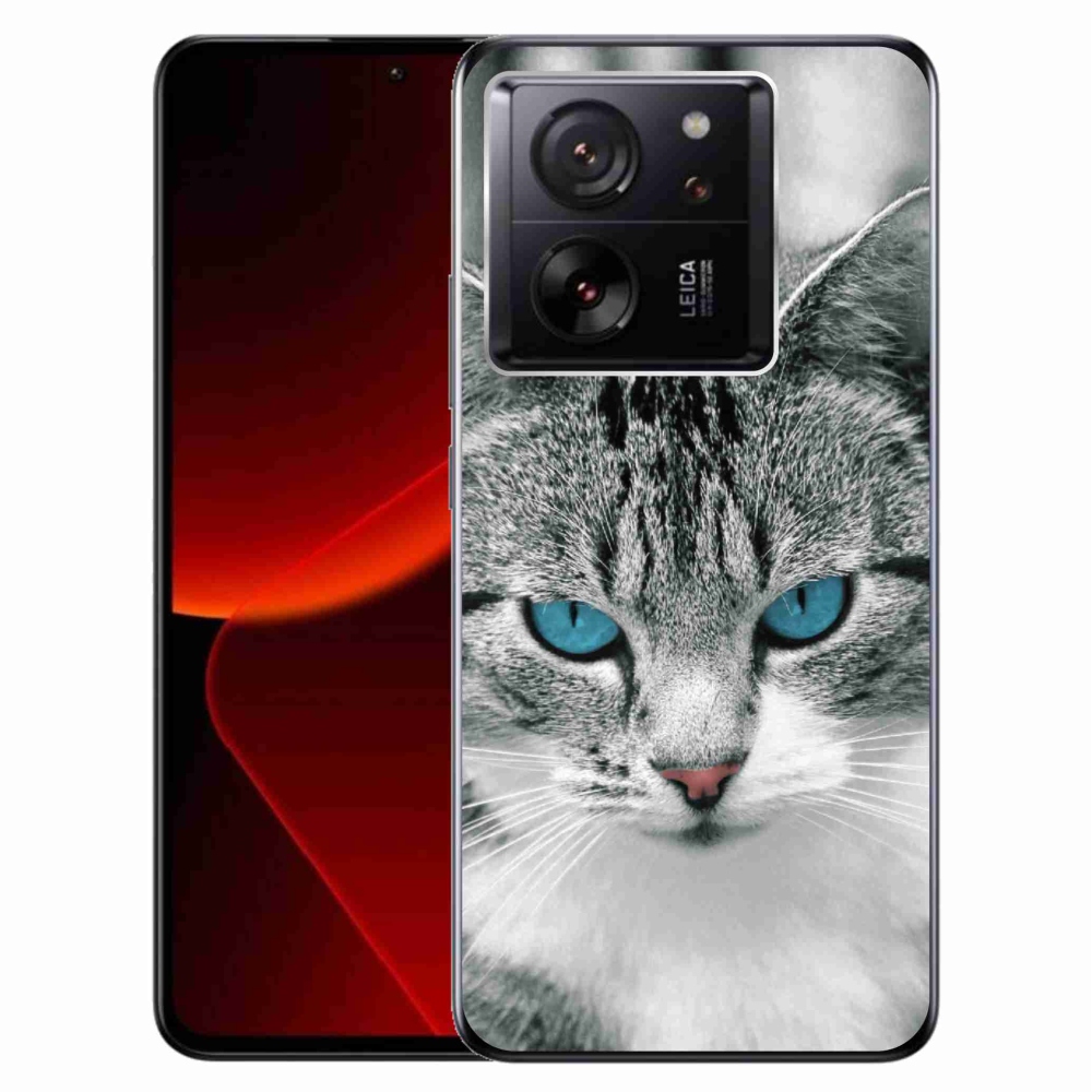 Gelový kryt mmCase na Xiaomi 13T/13T Pro - kočičí pohled 1