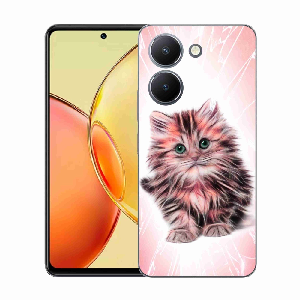 Gelový kryt mmCase na Vivo Y36 - roztomilé kotě