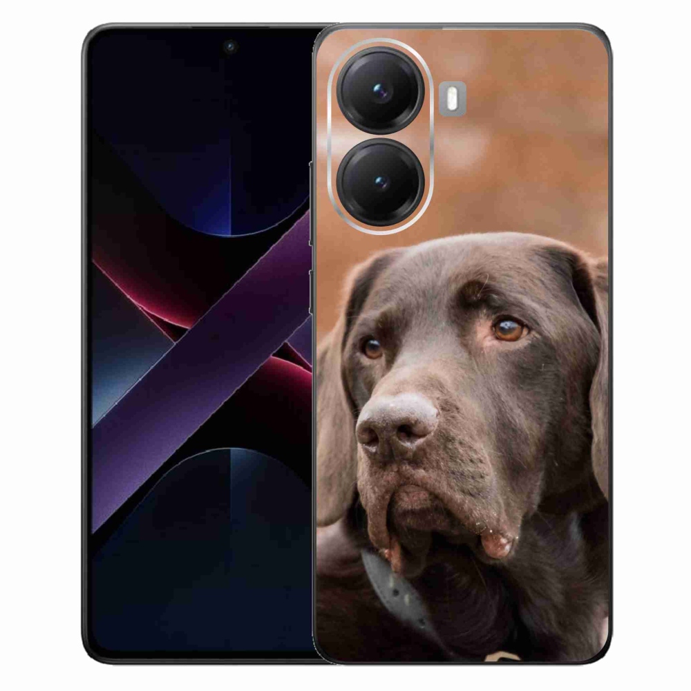 Gelový kryt mmCase na Xiaomi Poco X7 Pro 5G - hnědý labrador