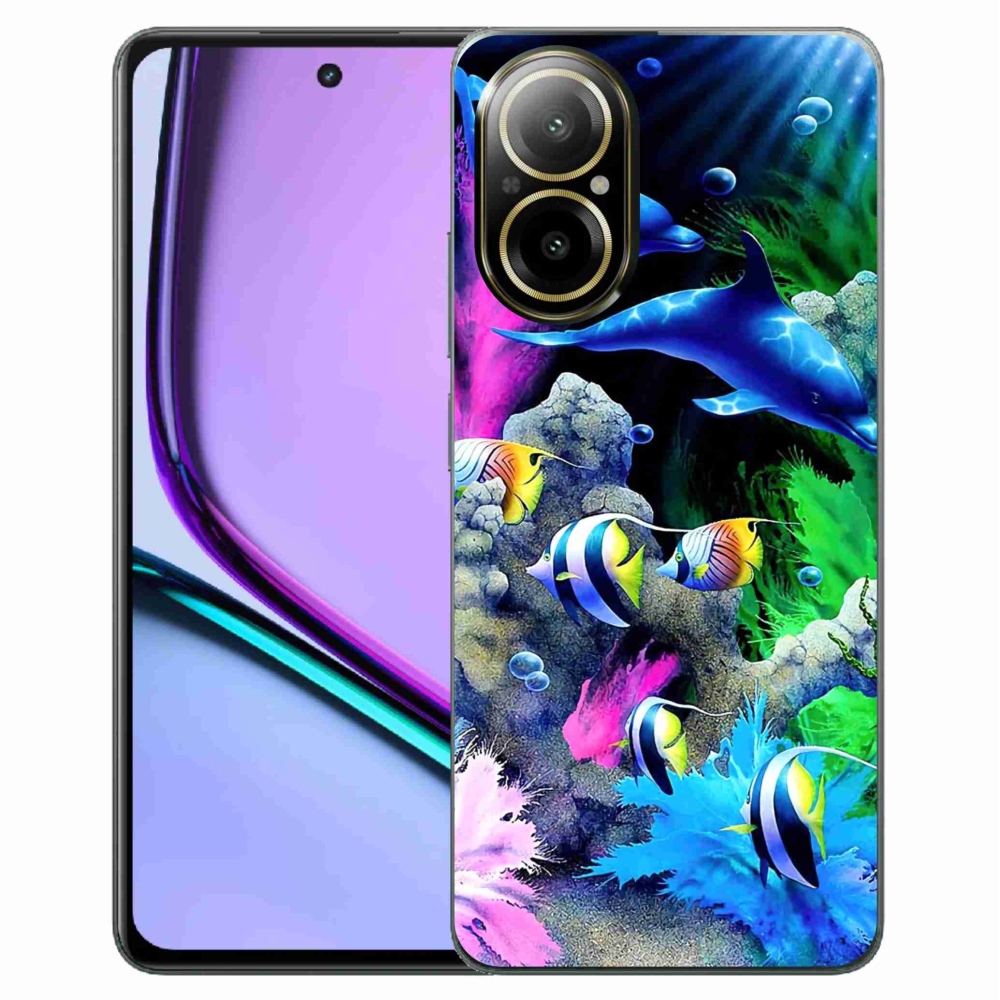 Gelový obal mmCase na Realme C67 - mořský svět