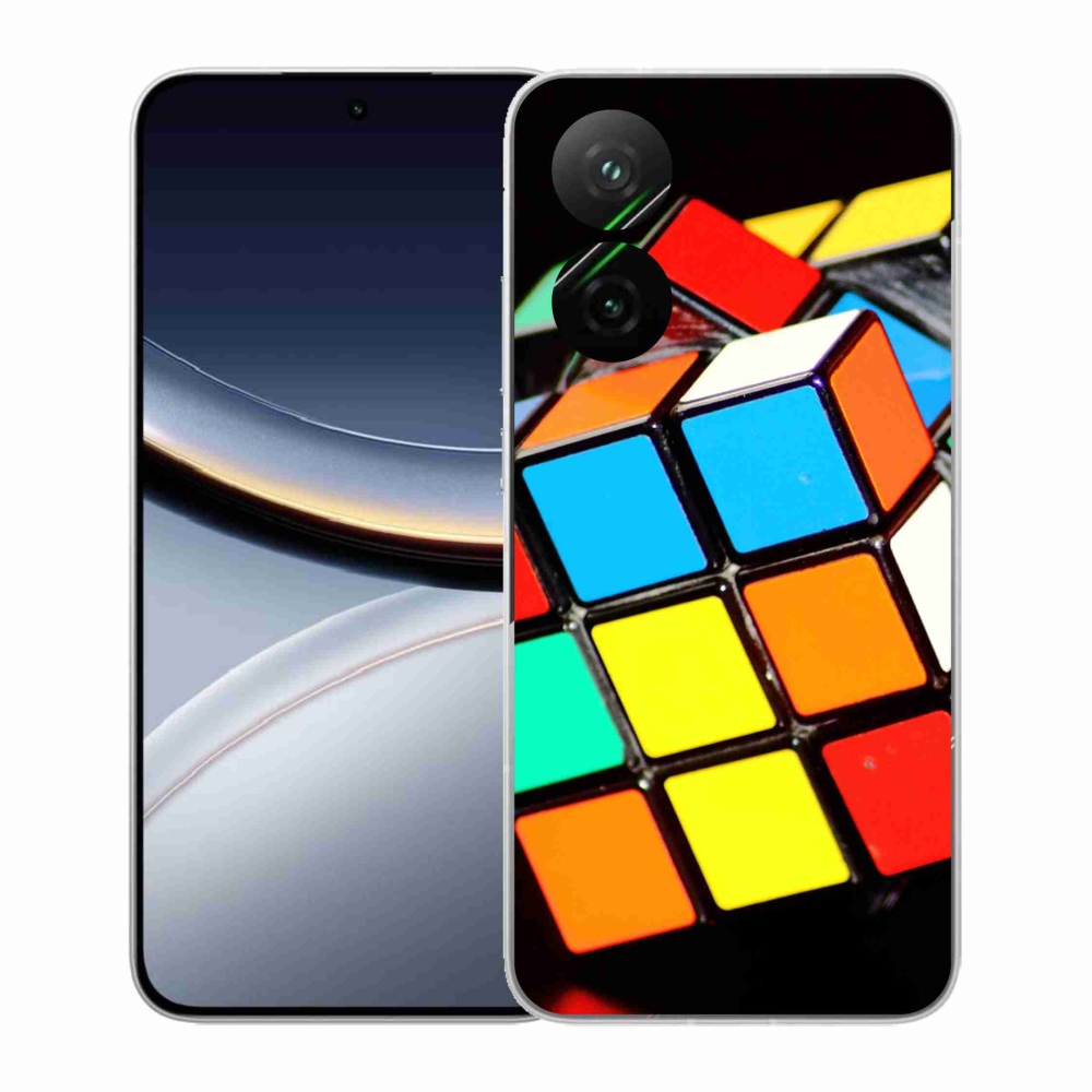 Gelový kryt mmCase na Xiaomi Poco F7 5G - rubikova kostka