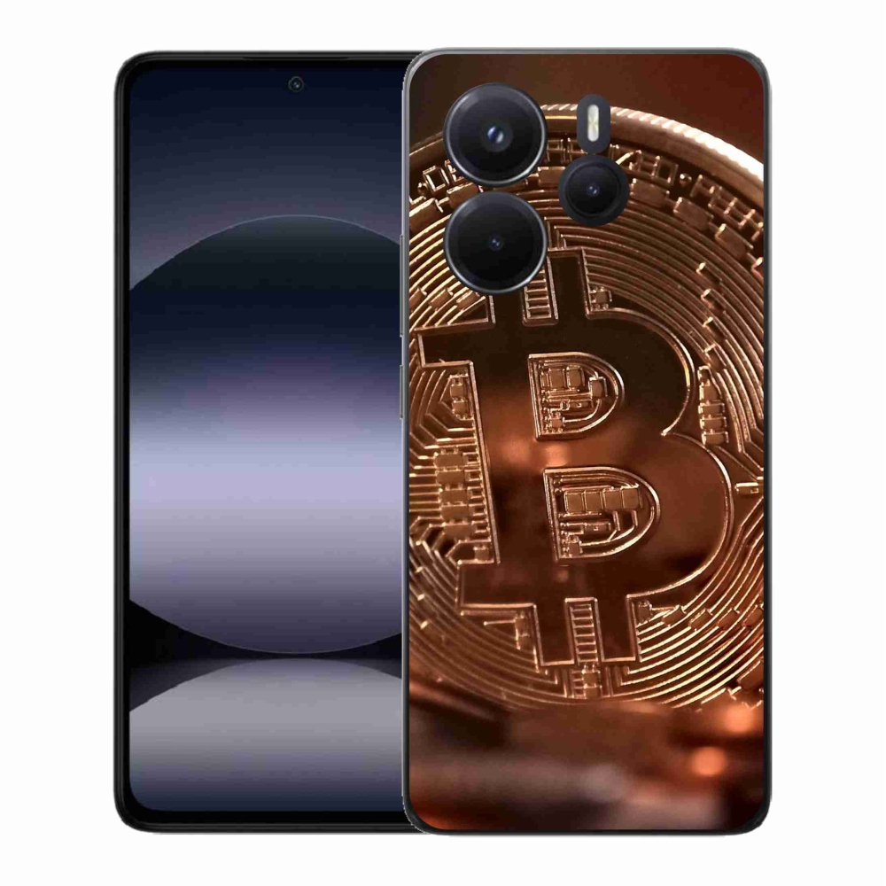 Gelový kryt mmCase na Xiaomi Redmi Note 14 - bitcoin
