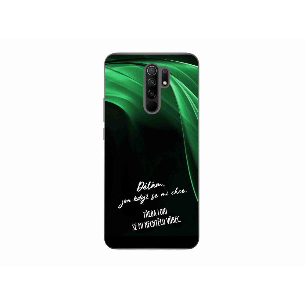 Gelový kryt mmCase na Xiaomi Redmi 9 - vtipný text 12 černé pozadí