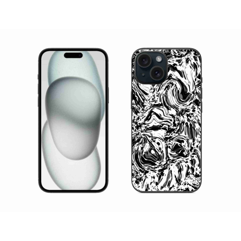 Gelový kryt mmCase na iPhone 15 - abstrakt 4