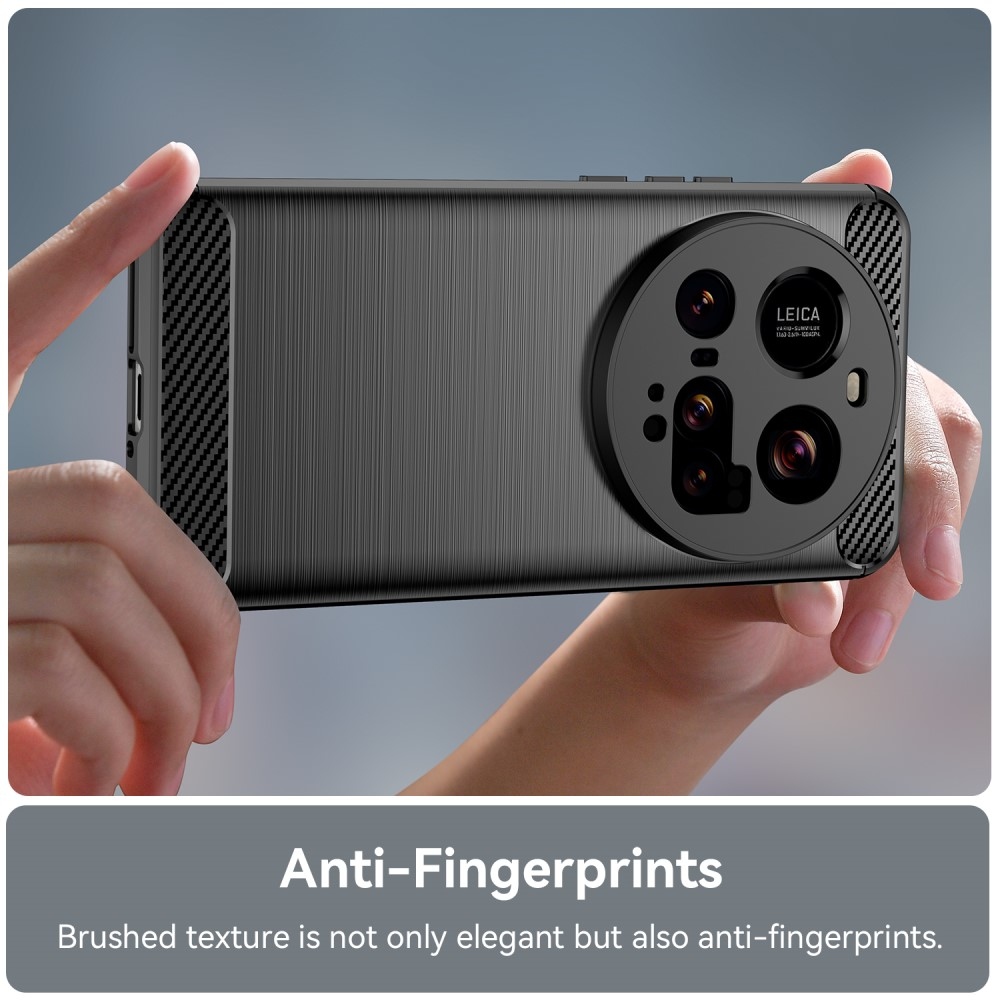Carbon odolný gelový obal na Xiaomi 15 Ultra - černý