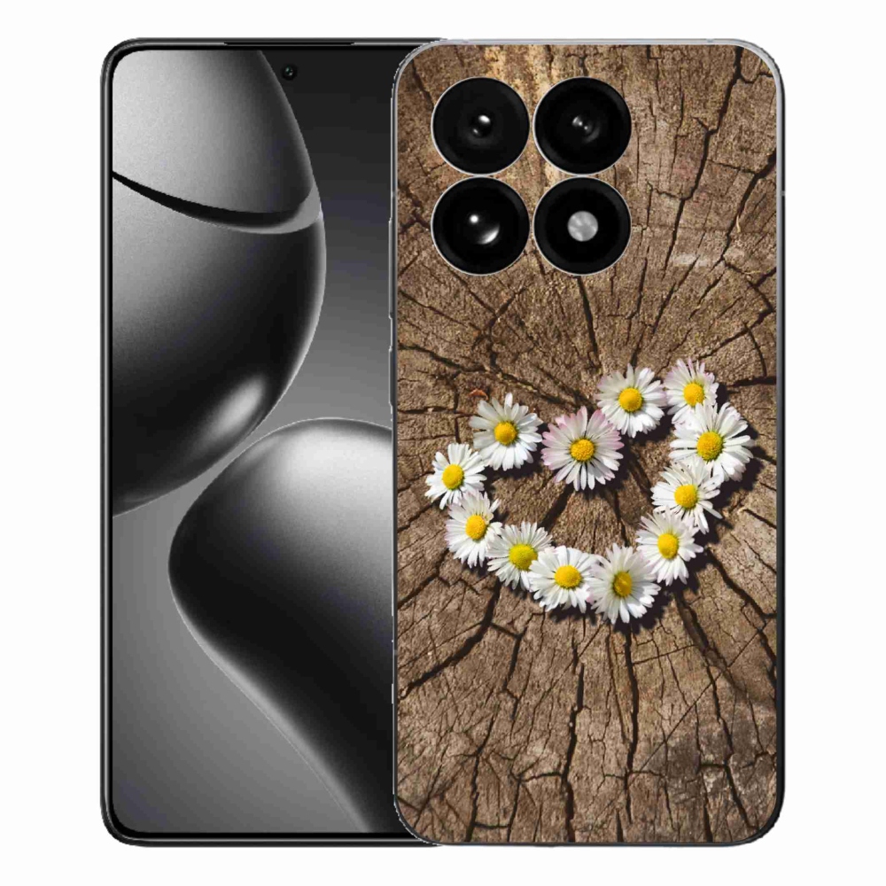 Gelový kryt mmCase na Xiaomi 15T - srdce z kopretin