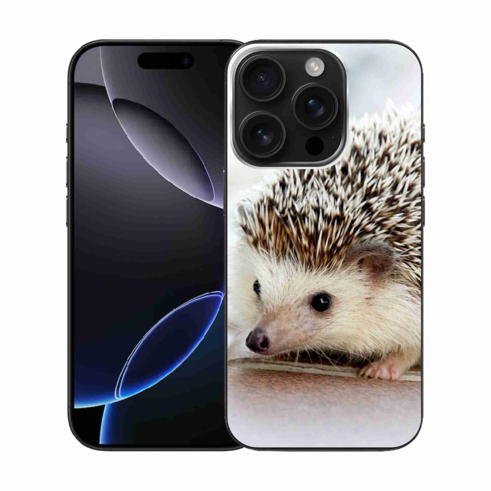 Gelový kryt mmCase na iPhone 16 Pro - ježek