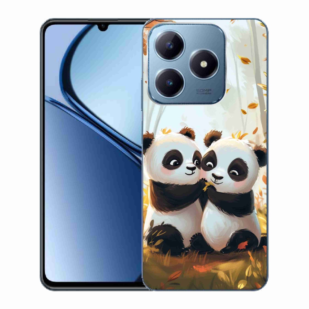 Gelový kryt mmCase na Realme C63 - pandy