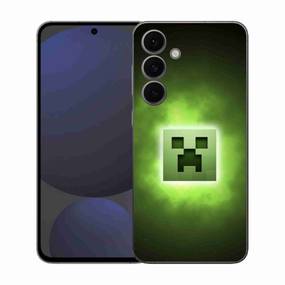 Gelový kryt mmCase na Samsung Galaxy S25 FE - minecraft