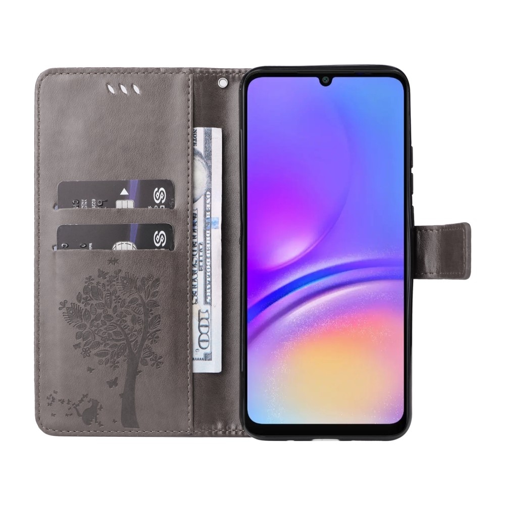 Trees knížkové pouzdro na Samsung Galaxy A06 4G - šedé