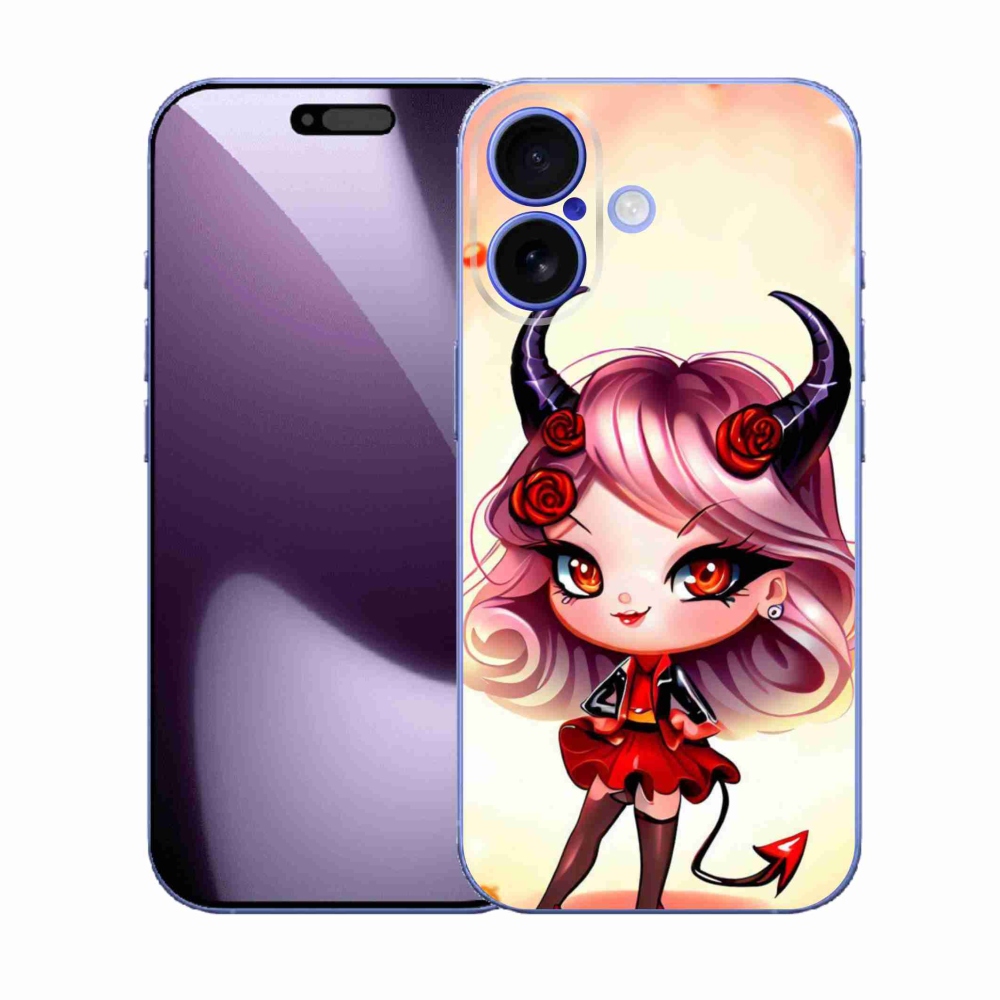 Gelový kryt mmCase na iPhone 17 - kreslená čertice