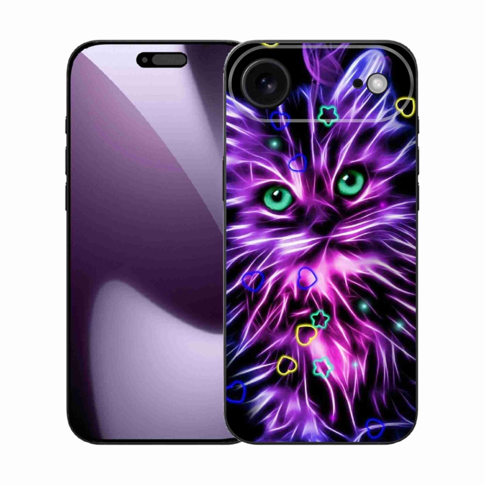 Gelový kryt mmCase na iPhone 17 Air - abstraktní kočka