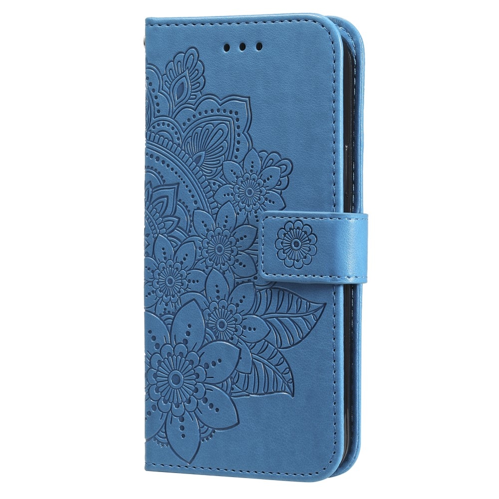Mandala knížkové pouzdro na Xiaomi Redmi Note 13 Pro+ 5G - modré