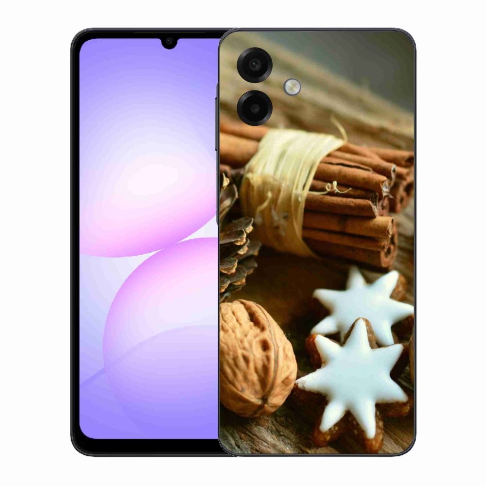 Gelový kryt mmCase na Samsung Galaxy A07 4G - skořice a perníčky