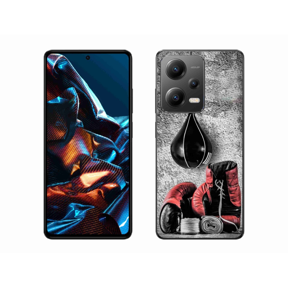 Gelový kryt mmCase na Xiaomi Redmi Note 12 Pro 5G - boxovací pytel a rukavice