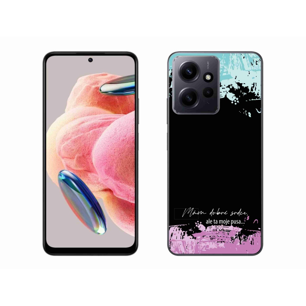 Gelový kryt mmCase na Xiaomi Redmi Note 12 4G - vtipný text 3 černé pozadí