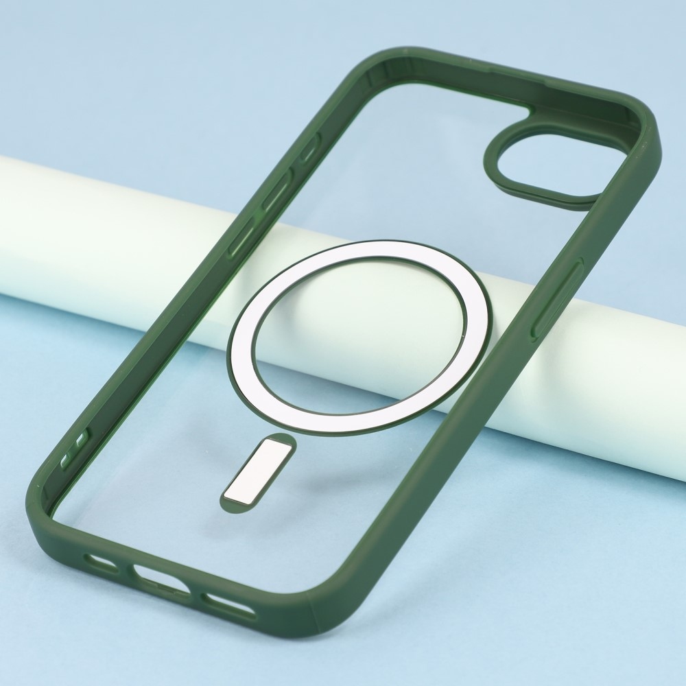 Matte gelový obal s podporou MagSafe na iPhone 16e - zelený