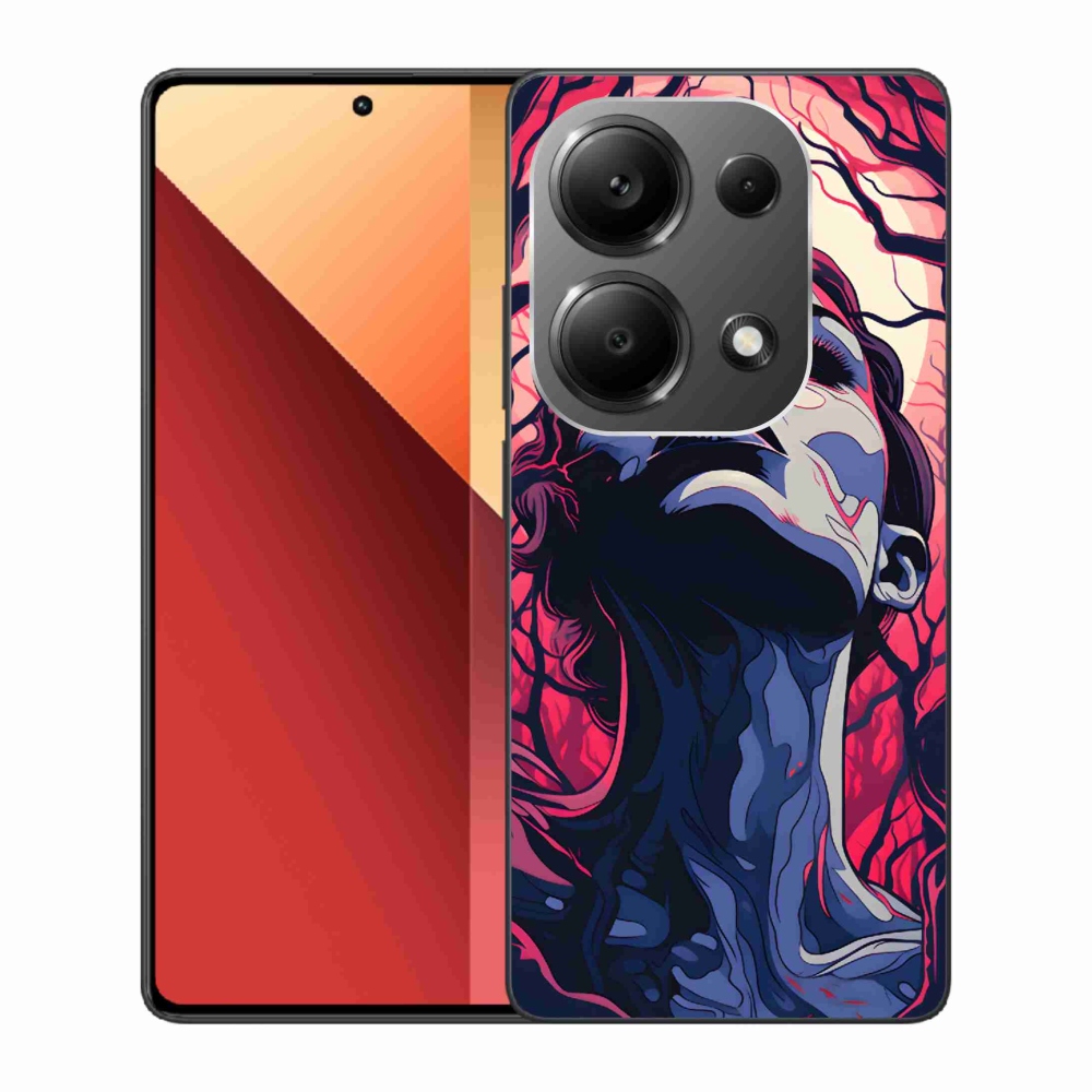 Gelový kryt mmCase na Xiaomi Redmi Note 13 Pro 4G/Poco M6 Pro - abstraktní obličej