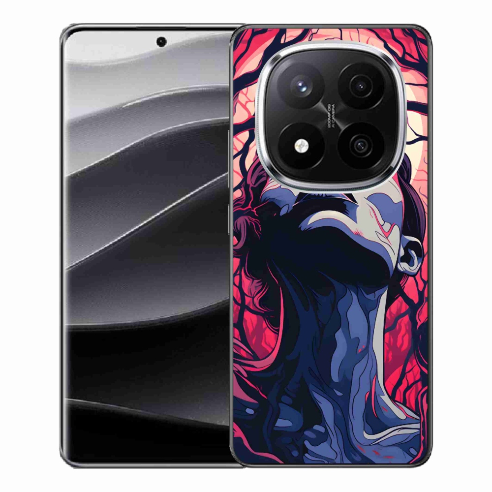 Gelový kryt mmCase na Xiaomi Redmi Note 14 Pro+ 5G - abstraktní obličej