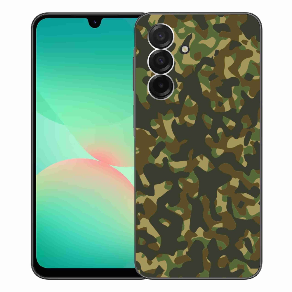 Gelový kryt mmCase na Samsung Galaxy A26 5G - maskáčový vzor 1