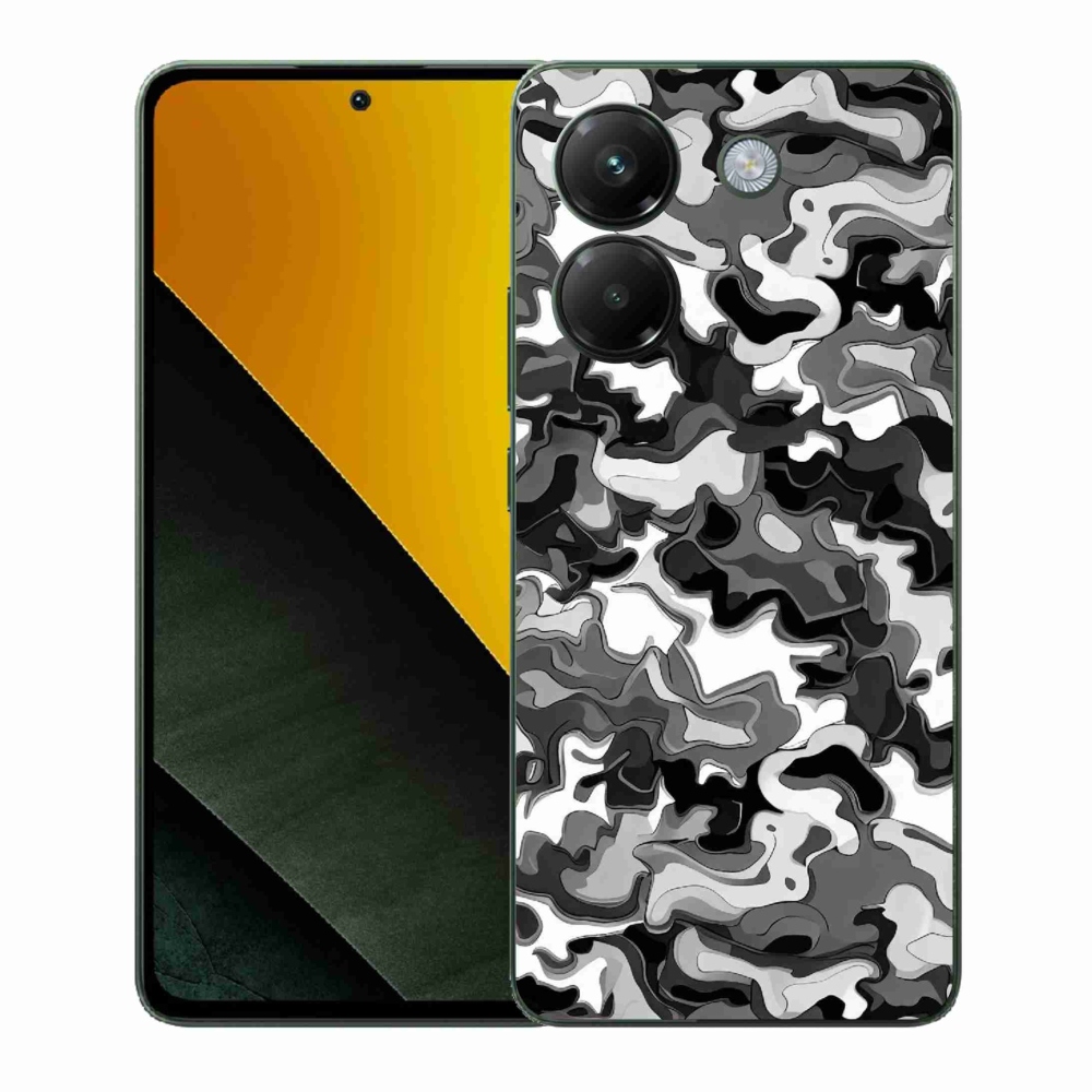 Gelový kryt mmCase na Xiaomi Poco M7 Pro 5G - maskáčový vzor 3