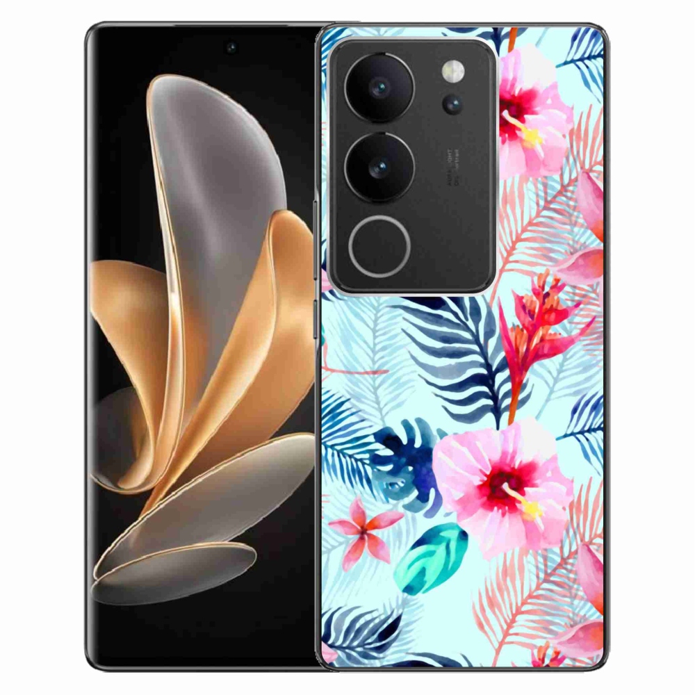 Gelový kryt mmCase na Vivo V29 5G - květiny