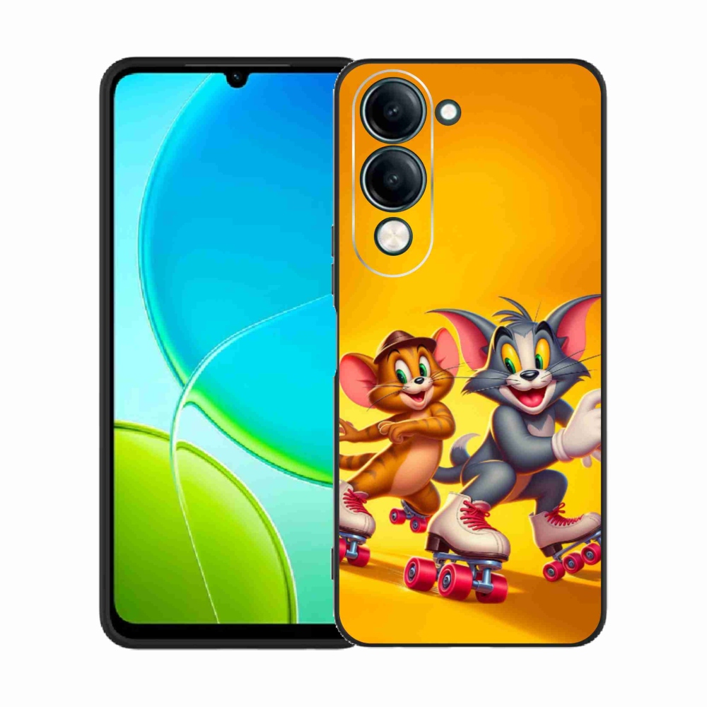 Gelový kryt mmCase na Vivo Y29s 5G - tom a jerry