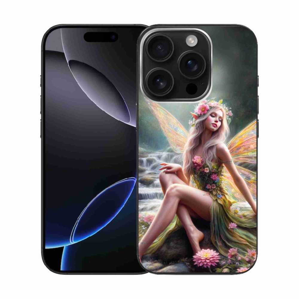 Gelový kryt mmCase na iPhone 16 Pro - motýlí žena 1