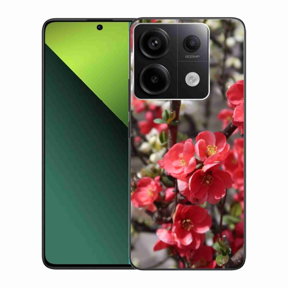 Gelový kryt mmCase na Xiaomi Redmi Note 13 Pro 5G/Poco X6 5G - červené květy