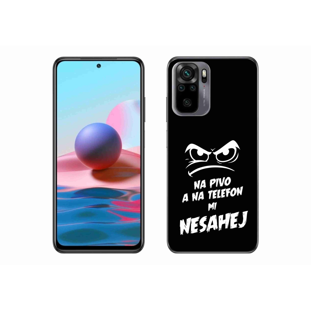 Gelový kryt mmCase na Xiaomi Poco M5s - pivní motiv 2 černé pozadí
