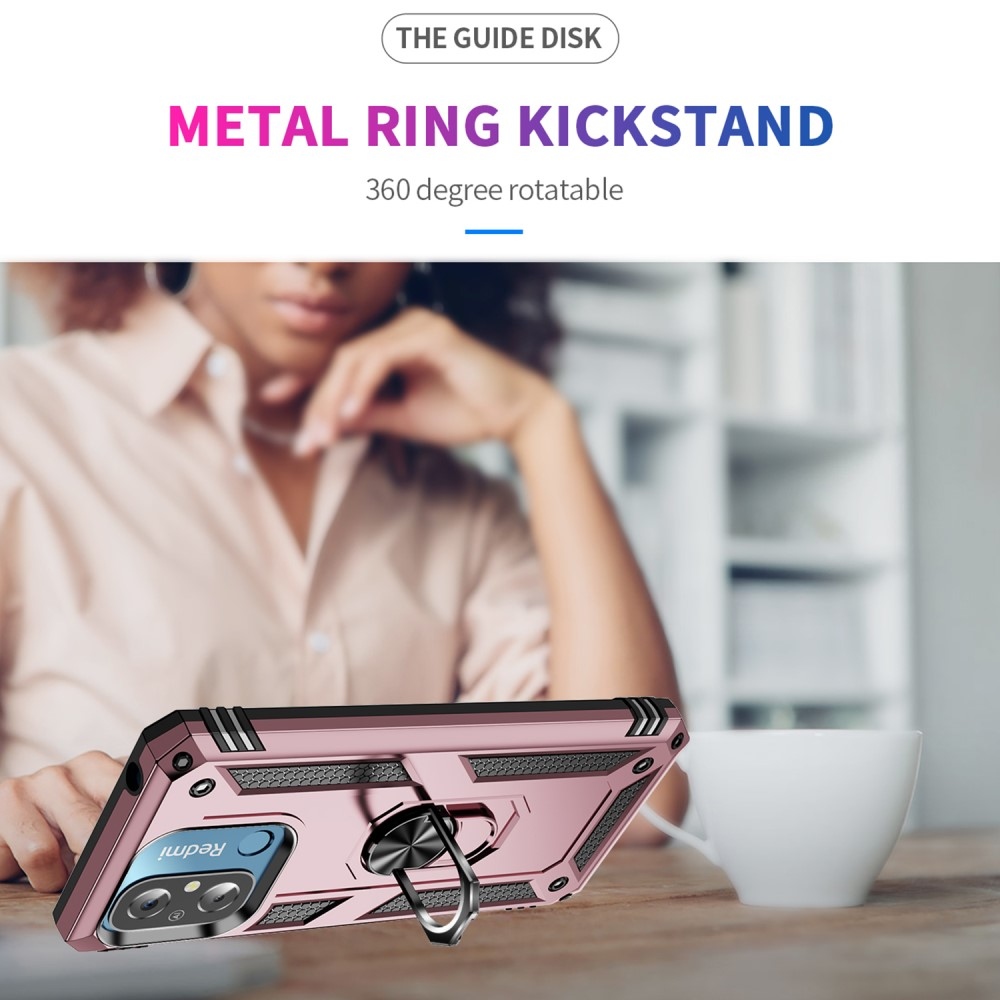 Ring odolný kryt na Xiaomi Redmi 12C - růžovozlatý