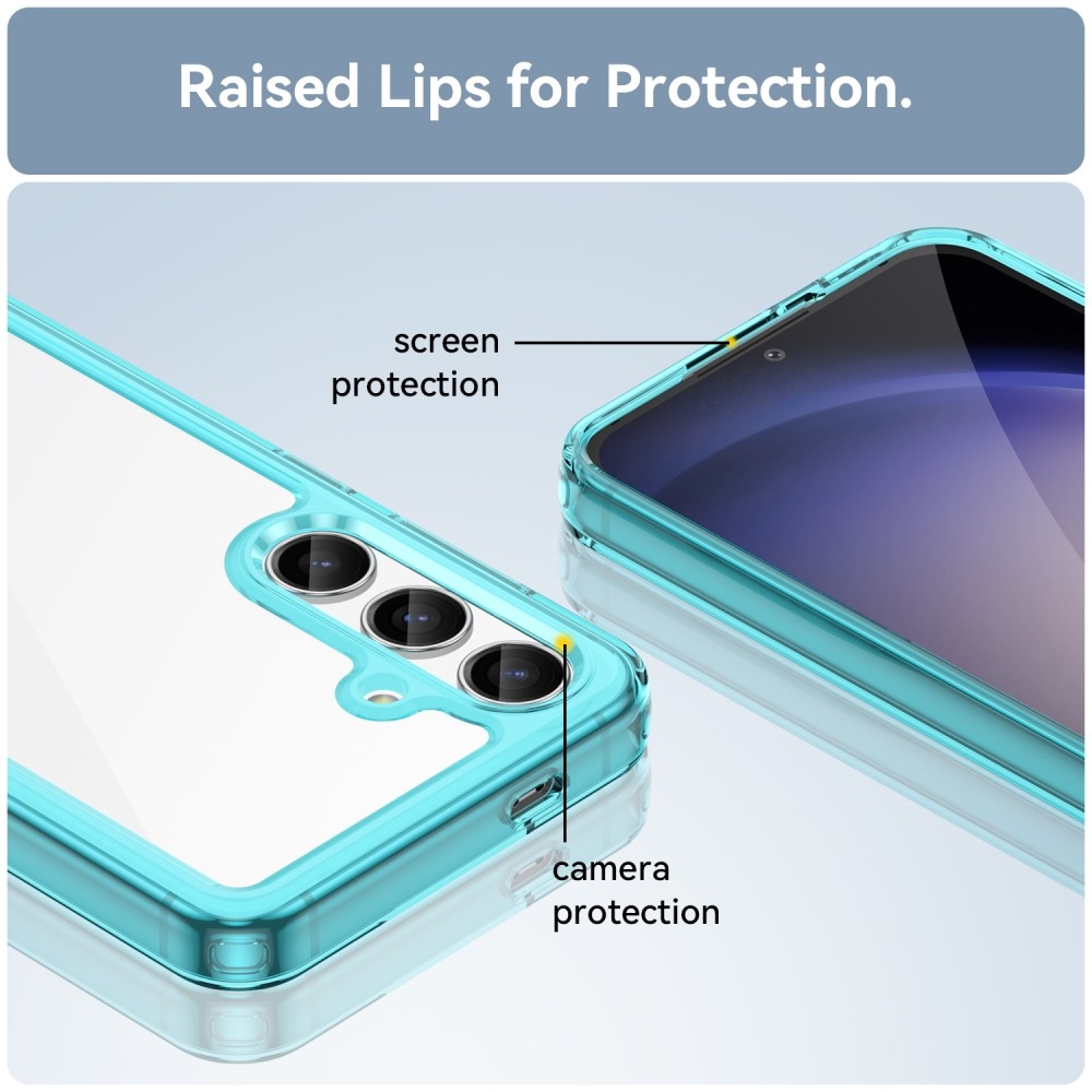 Gelový obal s pevnými zády na Samsung Galaxy S24 - světlemodrý