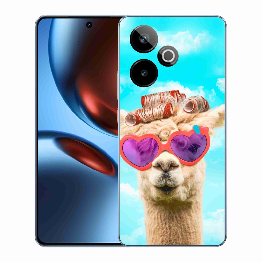 Gelový kryt mmCase na Realme GT 7 5G/GT 7T 5G - lama s brýlemi