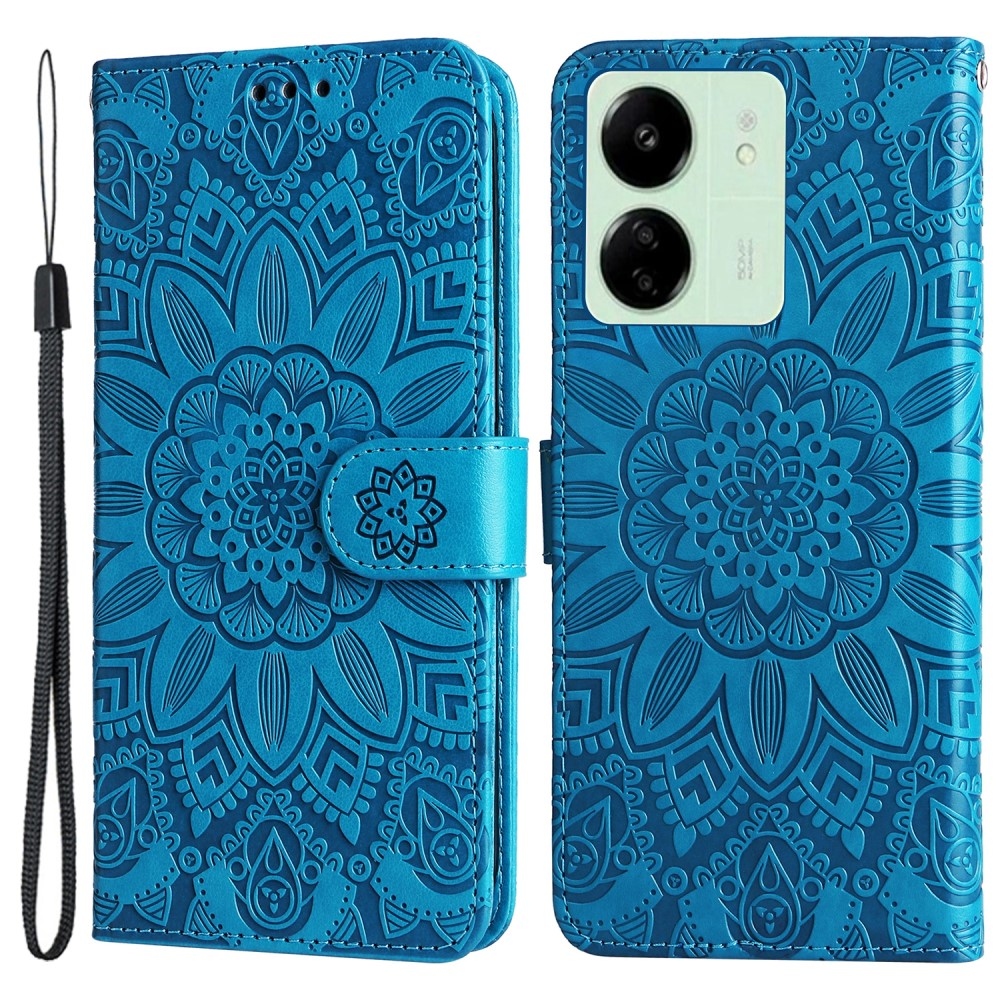 Sunflower knížkové pouzdro na Xiaomi Poco C65/Redmi 13C - modré