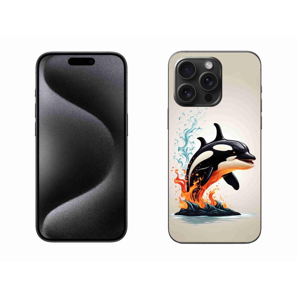 Gelový kryt mmCase na iPhone 15 Pro Max - kosatka