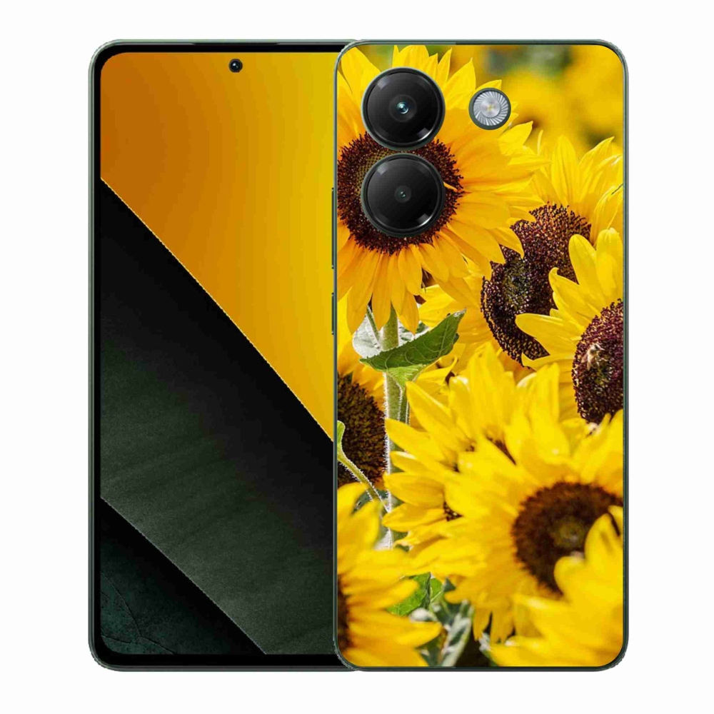 Gelový kryt mmCase na Xiaomi Poco M7 Pro 5G - slunečnice