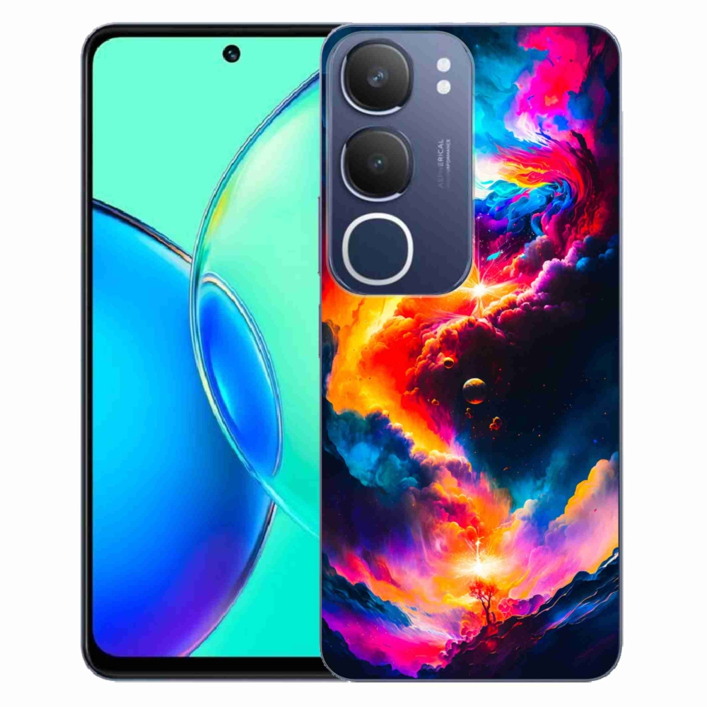Gelový kryt mmCase na Vivo Y19s - abstraktní motiv
